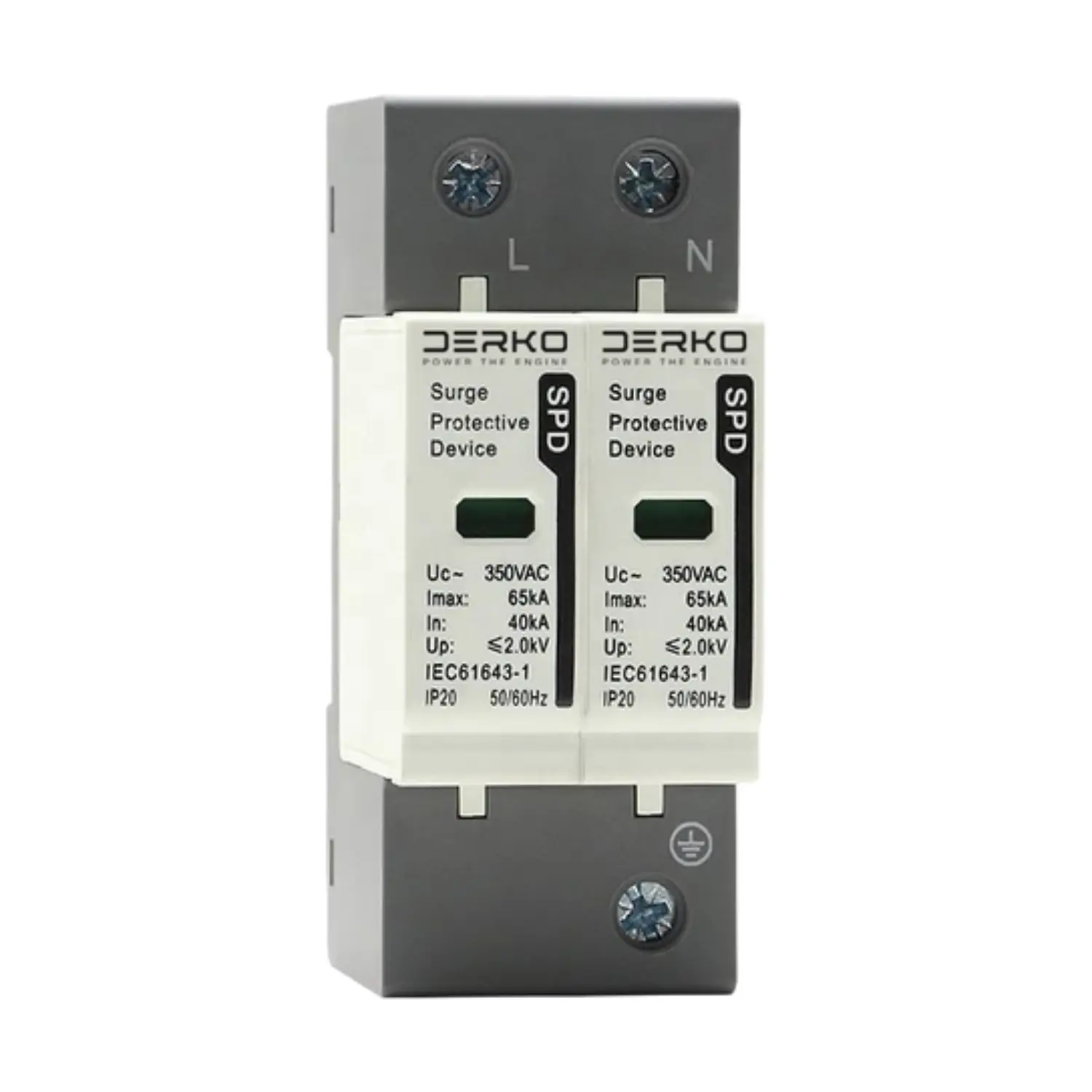 Derko 2 Kutuplu 1000VDC Parafudr Yıldırım Koruma