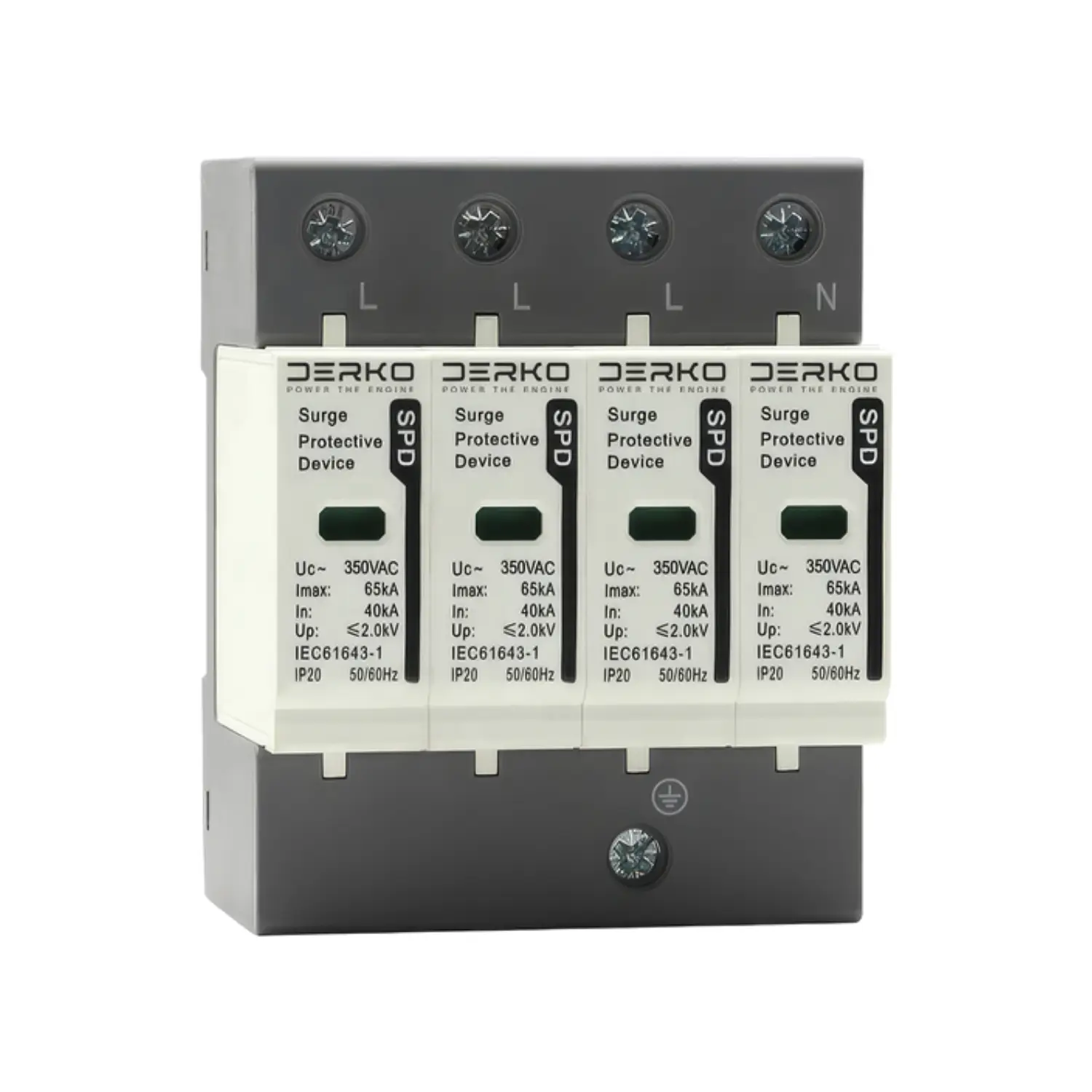 Derko 4 Kutuplu 1000VDC Parafudr Yıldırım Koruma