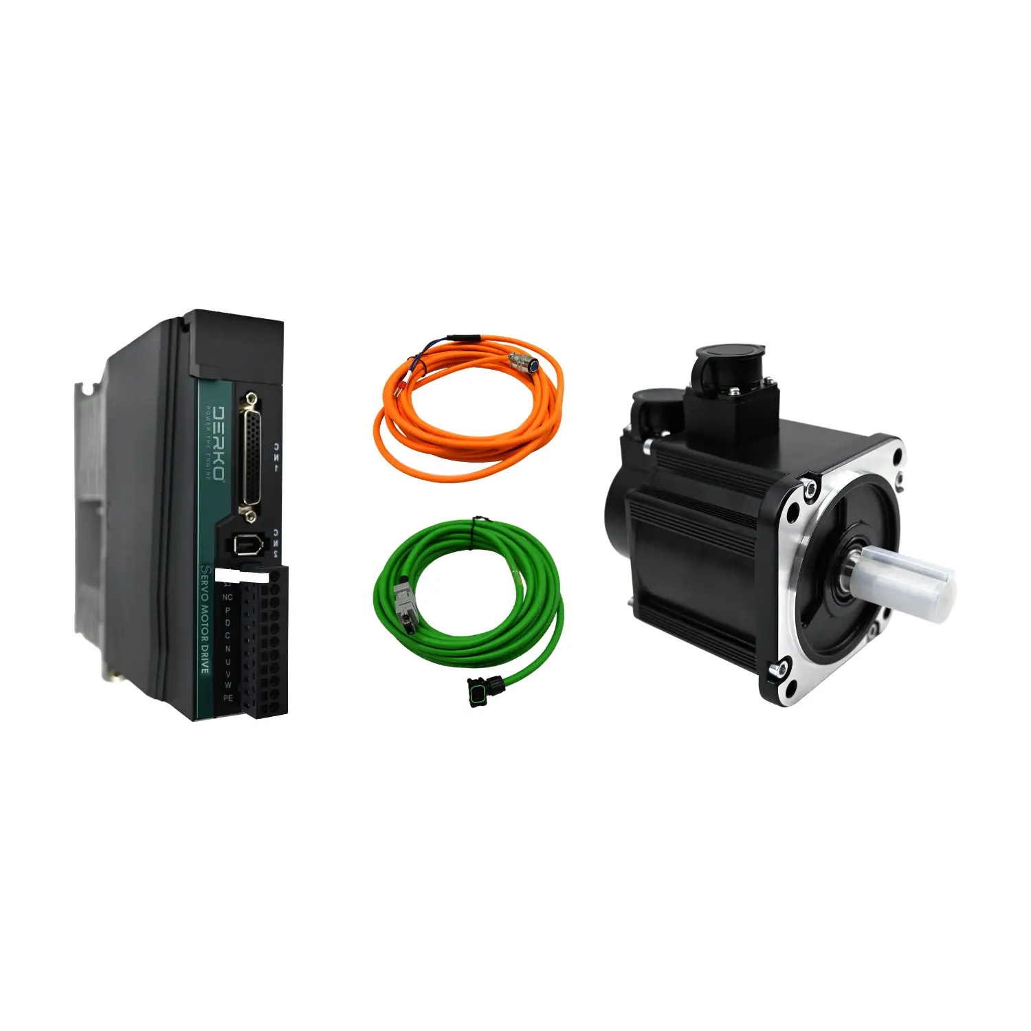 Derko 1kW Can-Bus Frenli Servo Set (80 Flanş) - M3H-131020BM1Z0 Motor / AS-10C220 Sürücü / 4.8 Nm Tork / 80 Flanş / Frenli