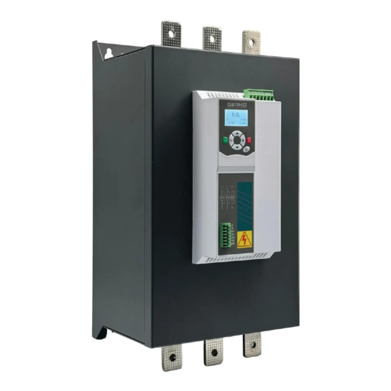 Derko 110KW Kompakt Eko Seri Dahili Bypass Kontrollü Motor Yumuşak Kalkış Yol Verici SoftStarter Dijital Ekran Türkçe Menü