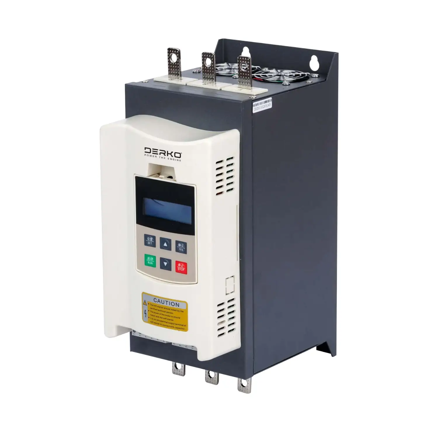 Derko 132KW Dahili Bypass Kontrollü Motor Yumuşak Kalkış Yol Verici SoftStarter Dijital Ekran Türkçe Menü