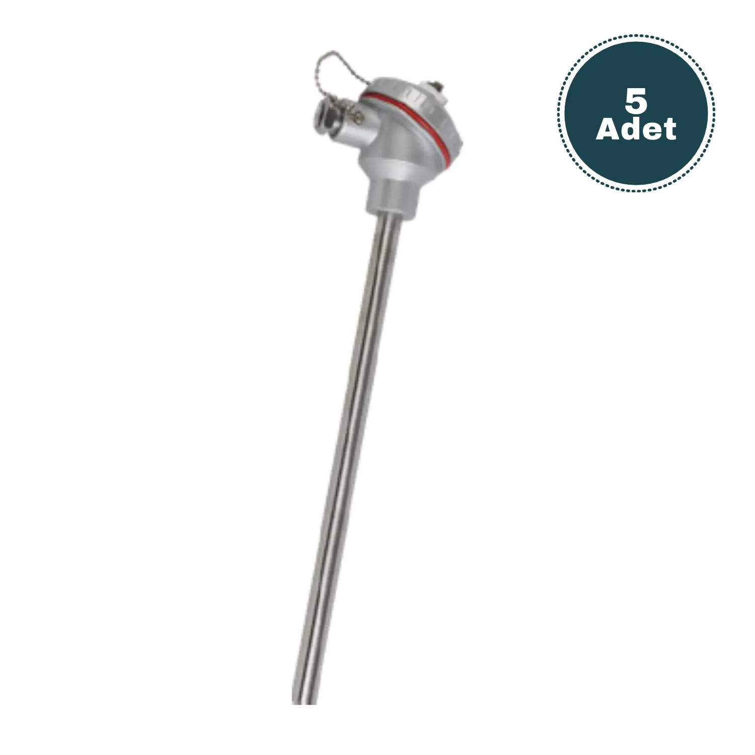 Derko  5 Adet Sıcaklık Sensörü Termokupl J Tipi 5X250 MM FE-CONST