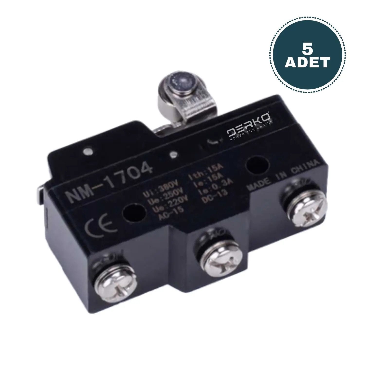 Derko 5 adet Limit Siviç NM1704,METAL MAKARA