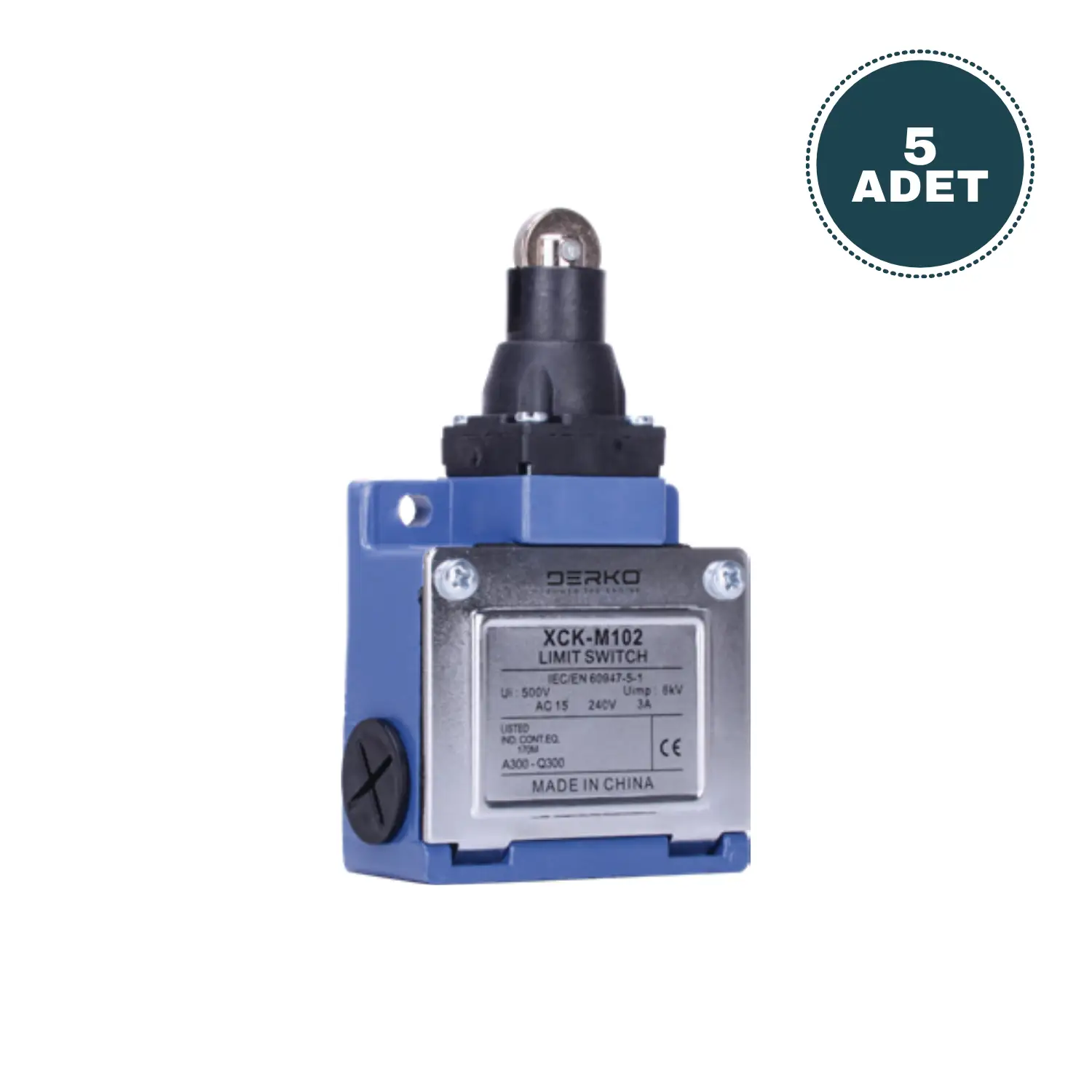 Derko 5 adet Limit Siviç XCKM102,DOĞRUSAL METAL MAKARA