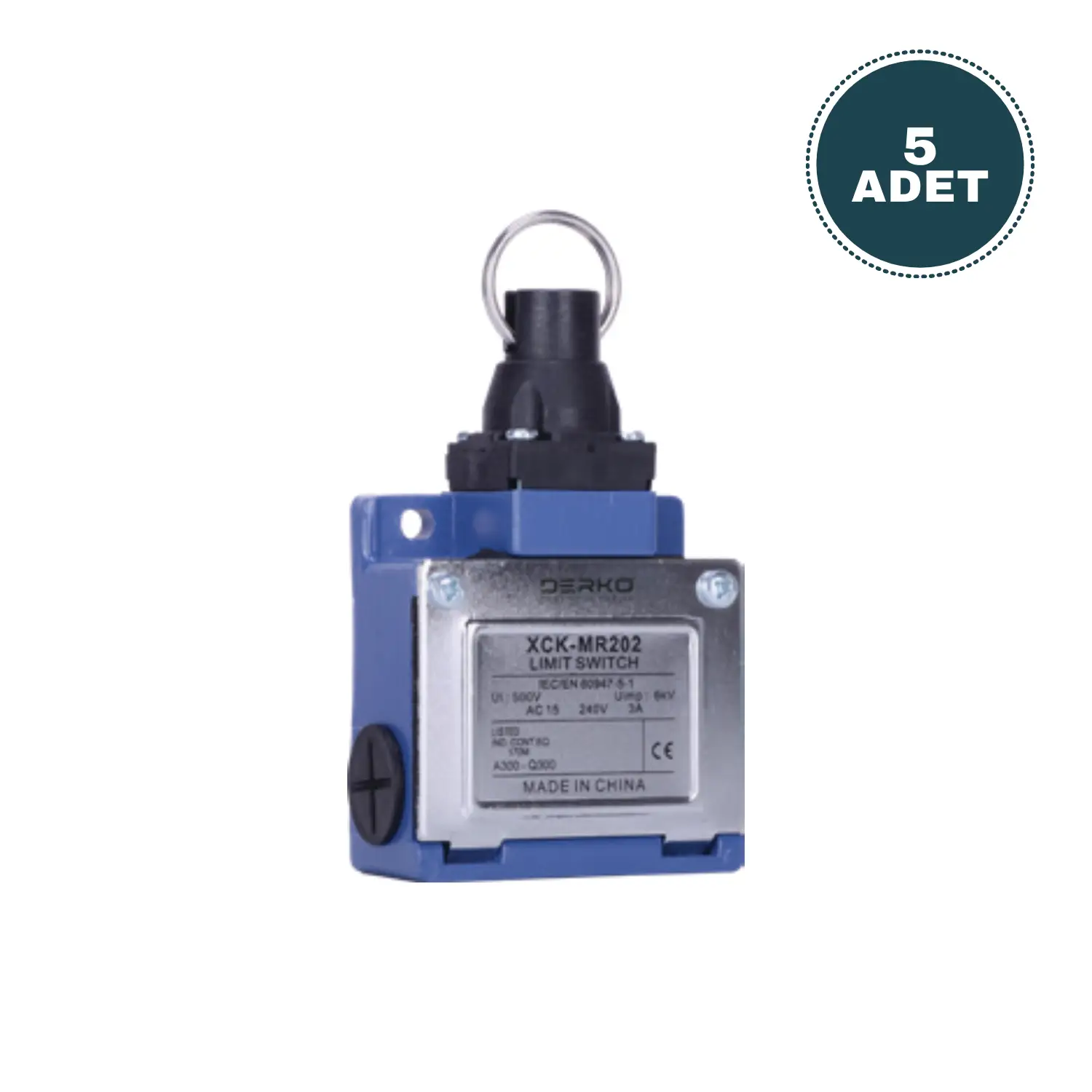 Derko 5 adet Limit Siviç XCKMR202,METAL HALKA