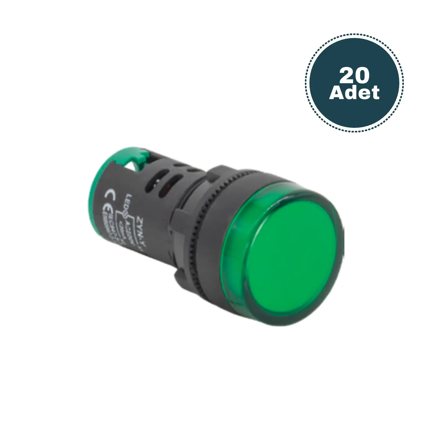 Derko 20 adet YEŞİL SİNYAL BUTONU