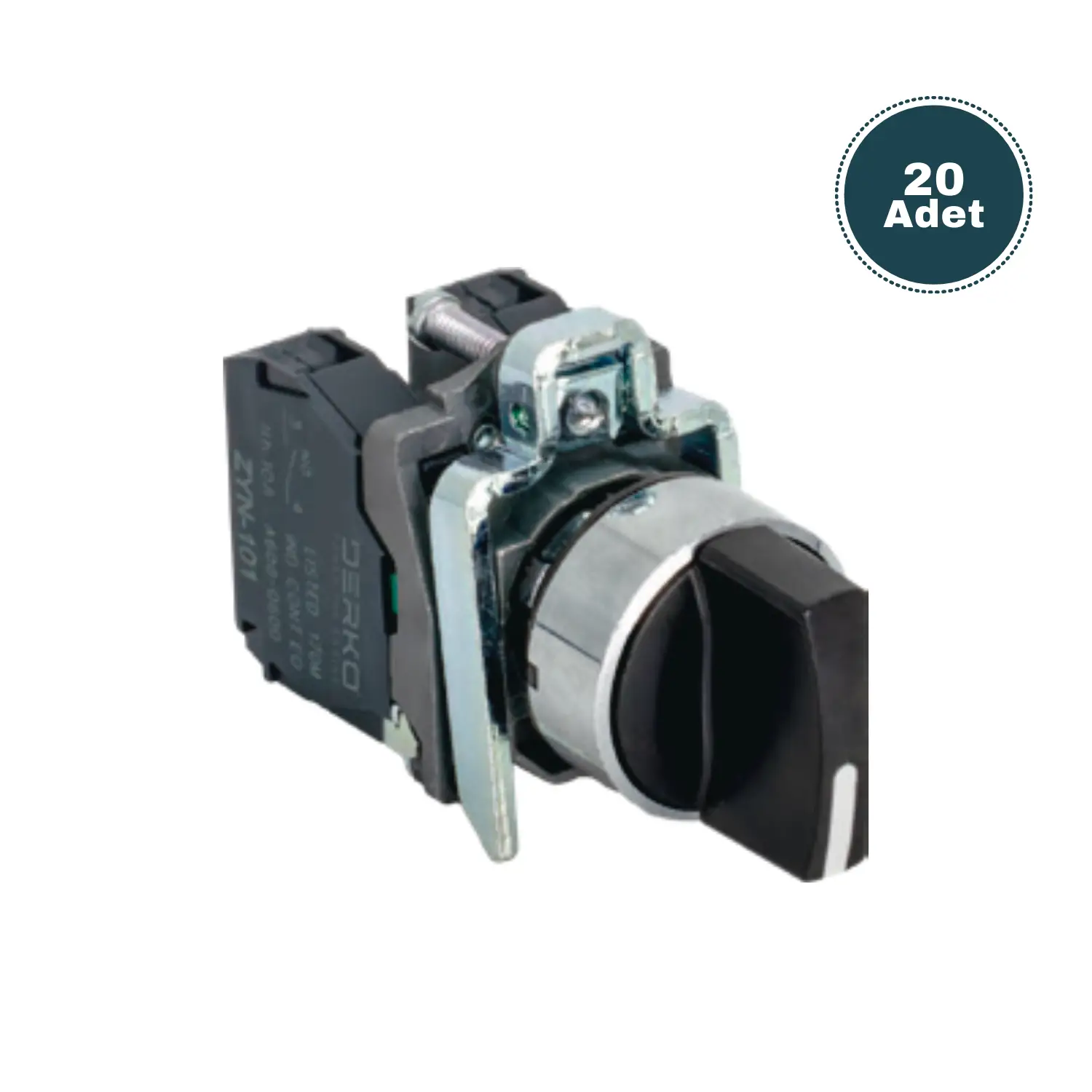 Derko 20 adet METAL MANDAL BUTON 1-0-2(NO)