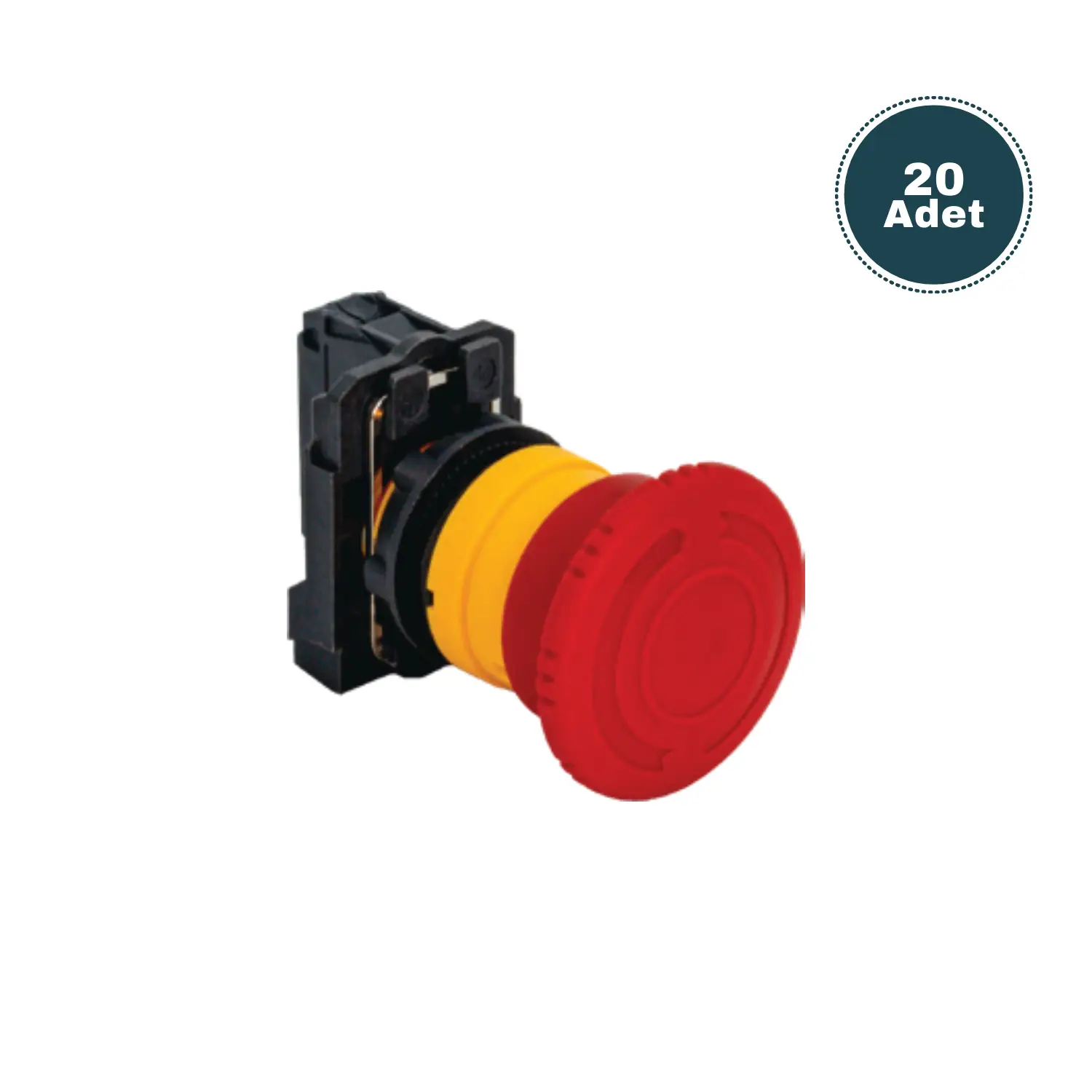 Derko 20 adet ACİL STOP BUTON 1NCK (KALICI)