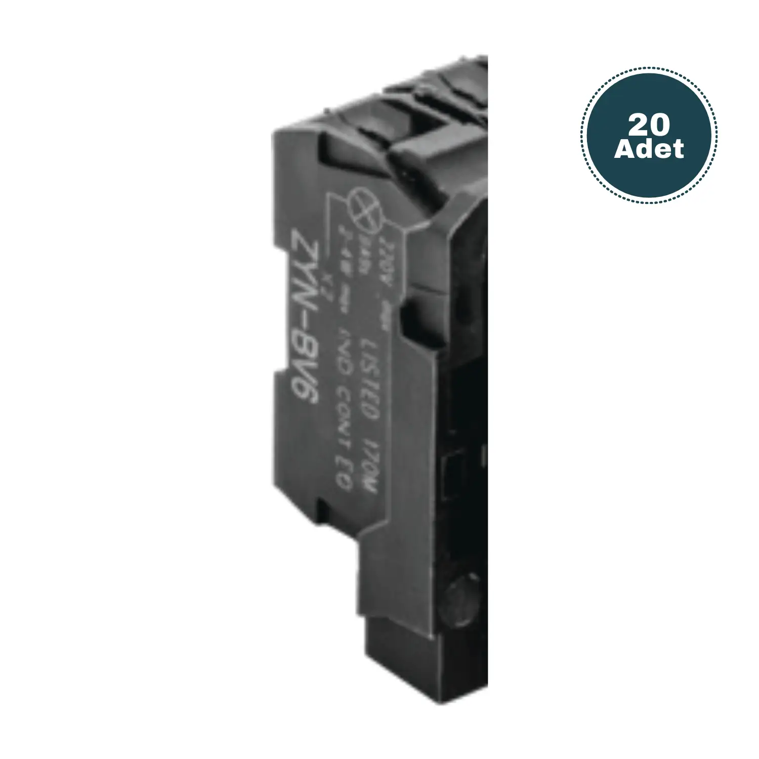 Derko 20 adet BUTON YARDIMCI KONTAK(NC)