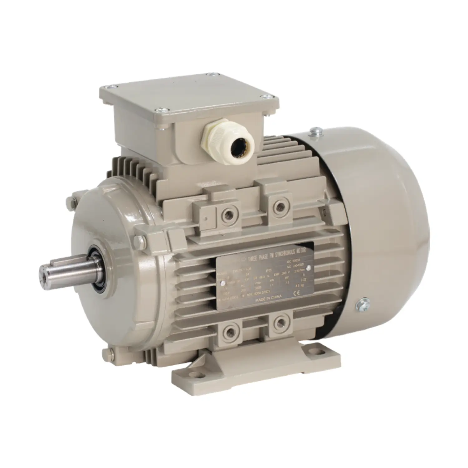 Derko Sabit Mıknatıslı Senkron Motor Enerji Tasarruflu PM Motor 1,1 kW 1500 Devir