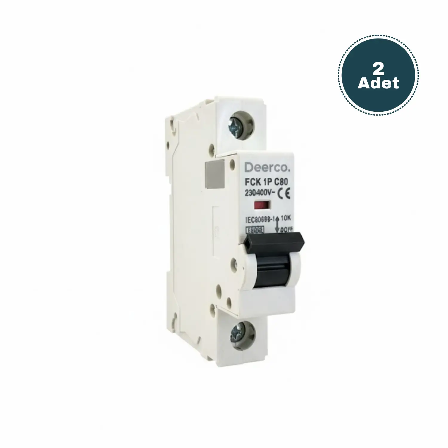 Derko  2 Adet 1 Kutup 10kA C125 Amper Kompakt Kasa Sigorta