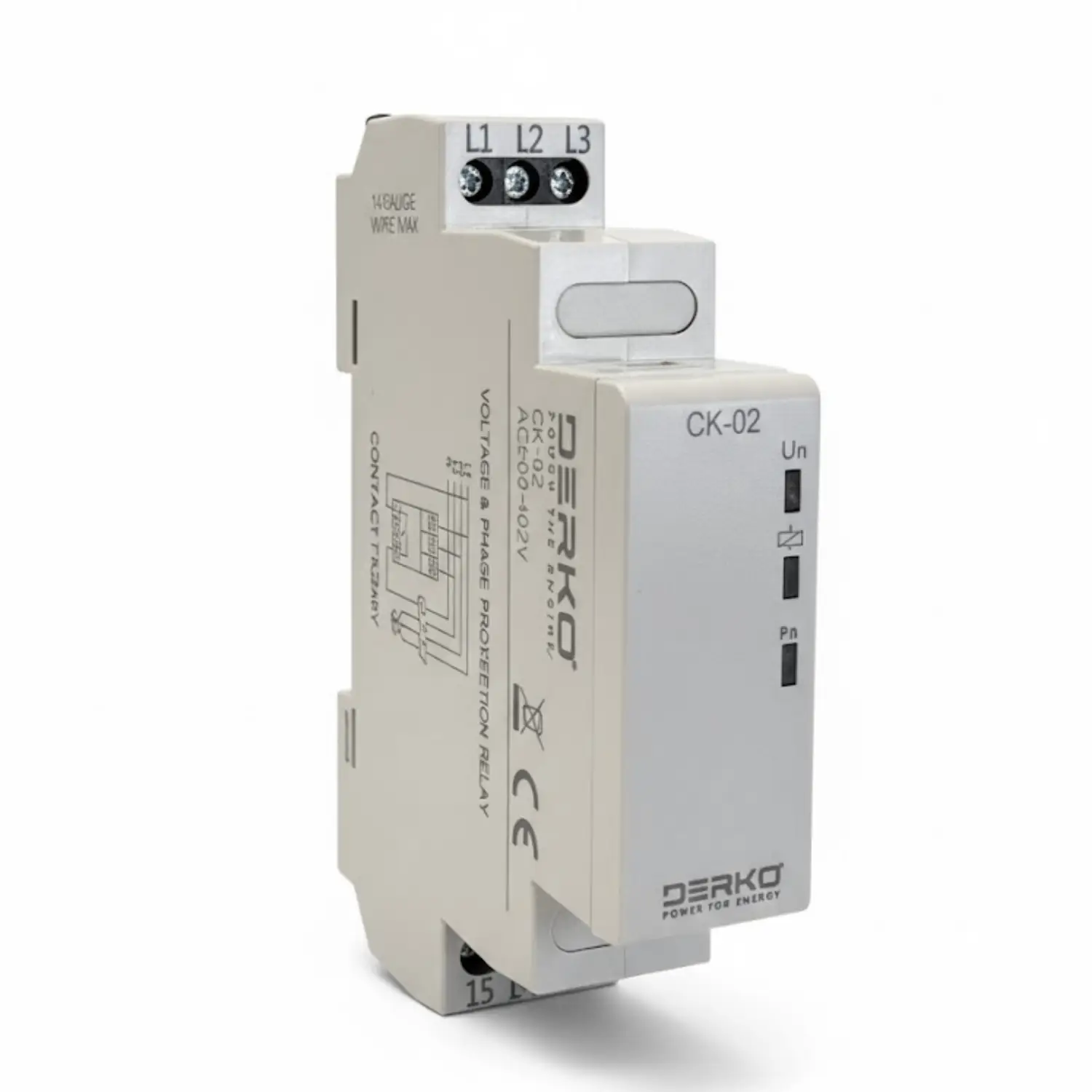 Derko Motor Faz Koruma Rolesi Faz Yokluğu Faz Sırası Ve Asimetrik (CK-02)