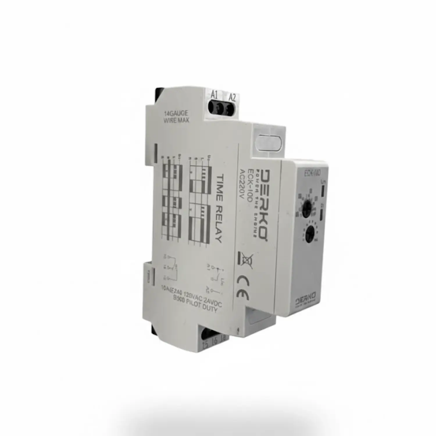 Derko ZAMAN Rölesi  01-10 Dakika  İnce Kasa ECK-10D