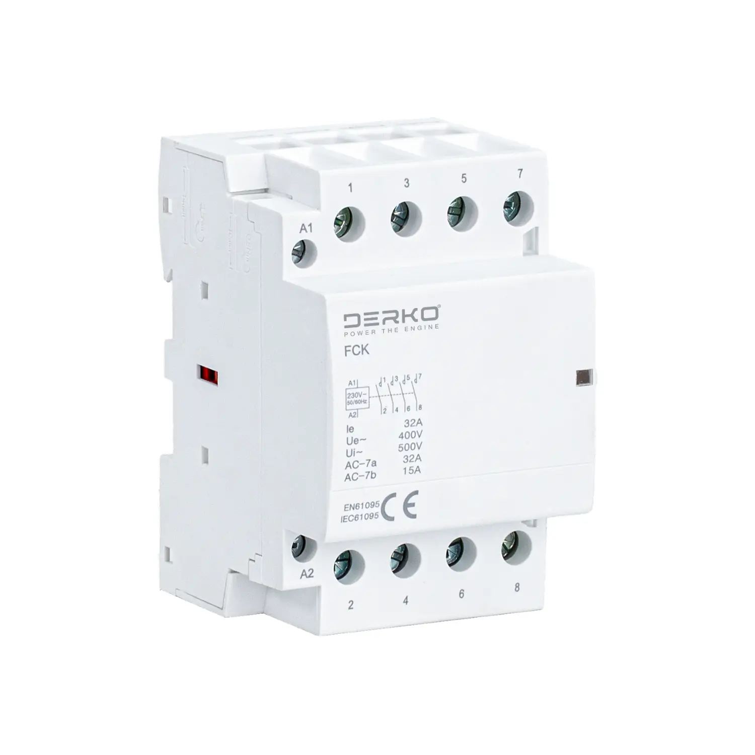 Derko 4 NO 40A 4 KUTUP TESİSAT AYDINLATMA KONTAKTÖRÜ