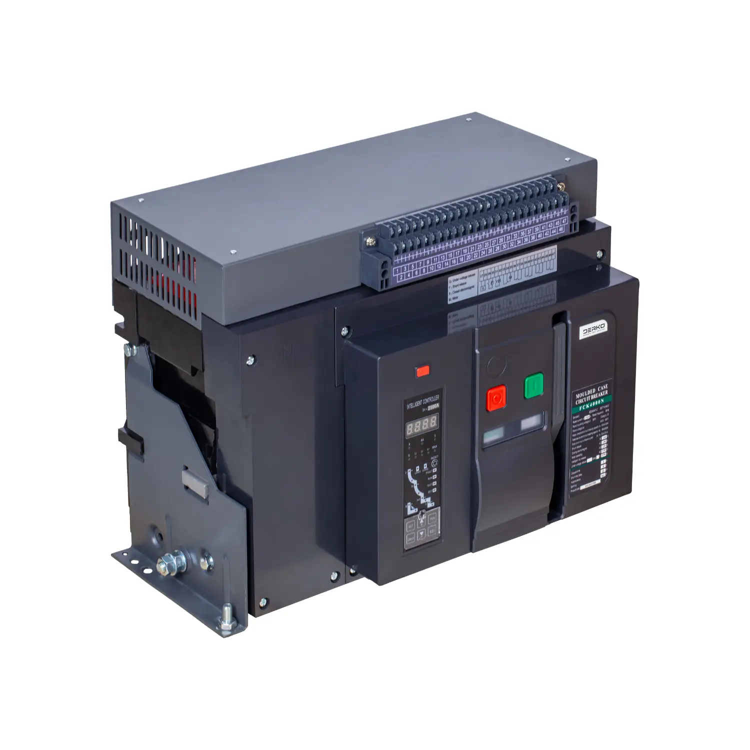 Derko 3 Kutuplu 1280-3200Amper Ayarlı Full Aksesuarlı Açık Tip Güç Şalteri