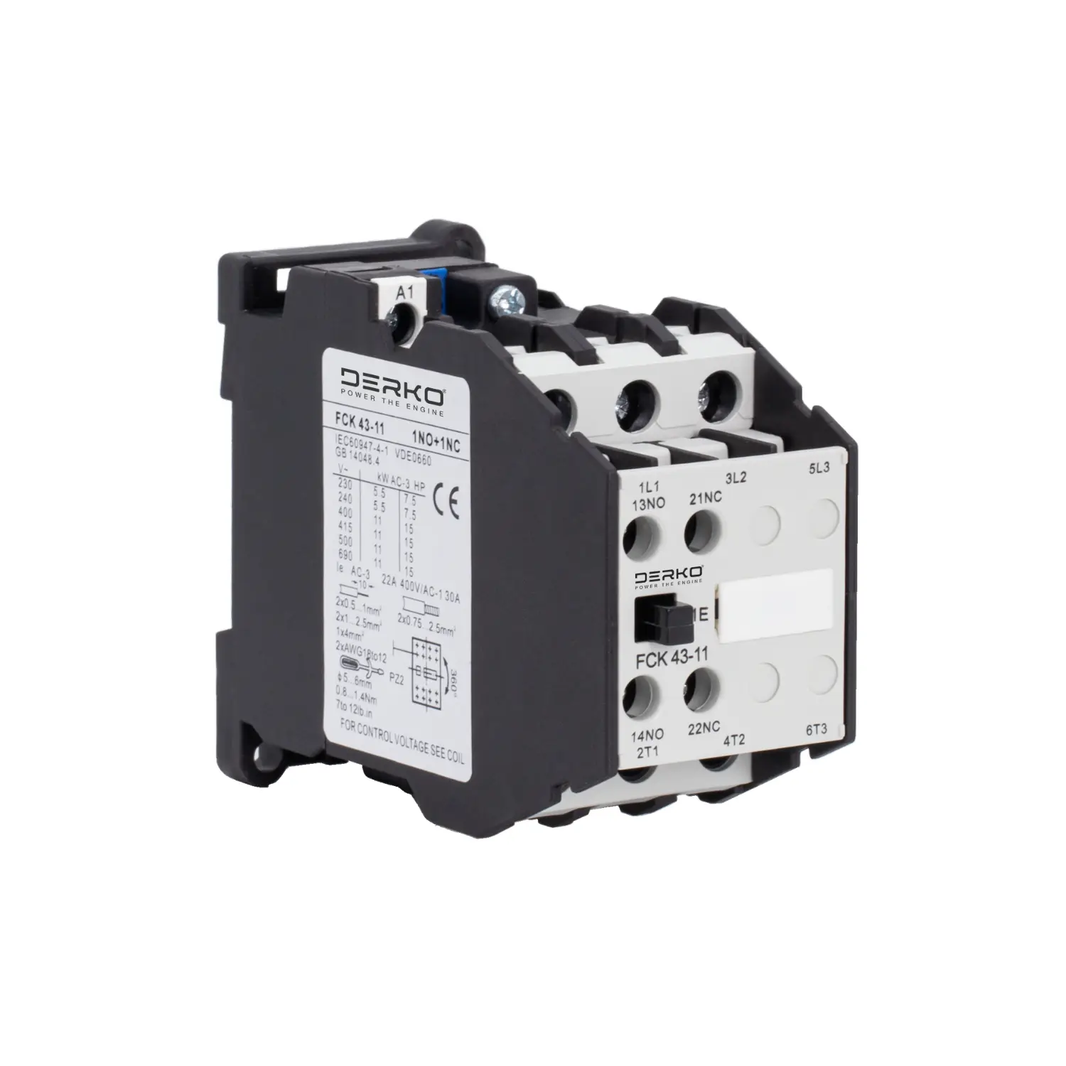Derko 43-10 Kontaktör 220V AC