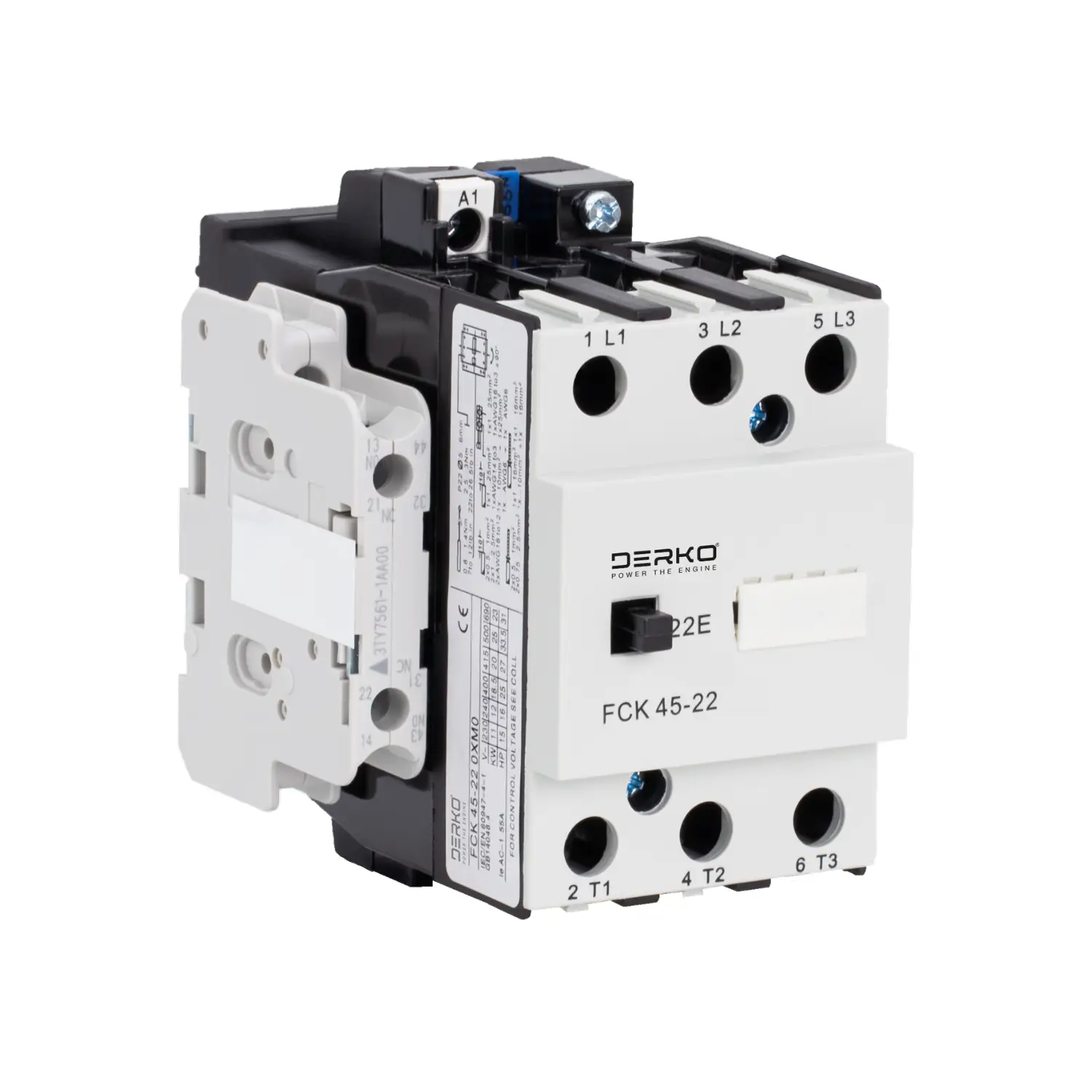 Derko 44-22 Kontaktör 220V AC