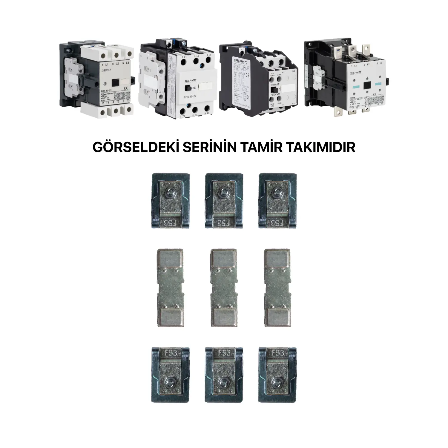 Derko 43 Kontaktör Kontak Tamir Takımı