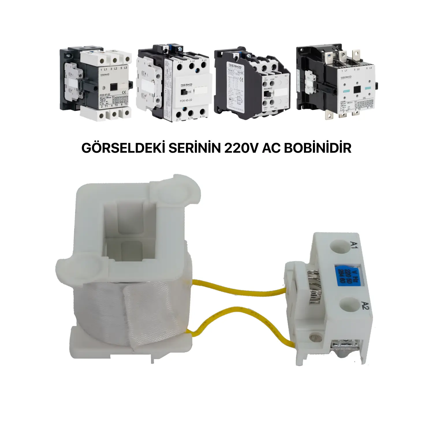 Derko 220V 40-43 Uyumlu Kontaktör Bobini